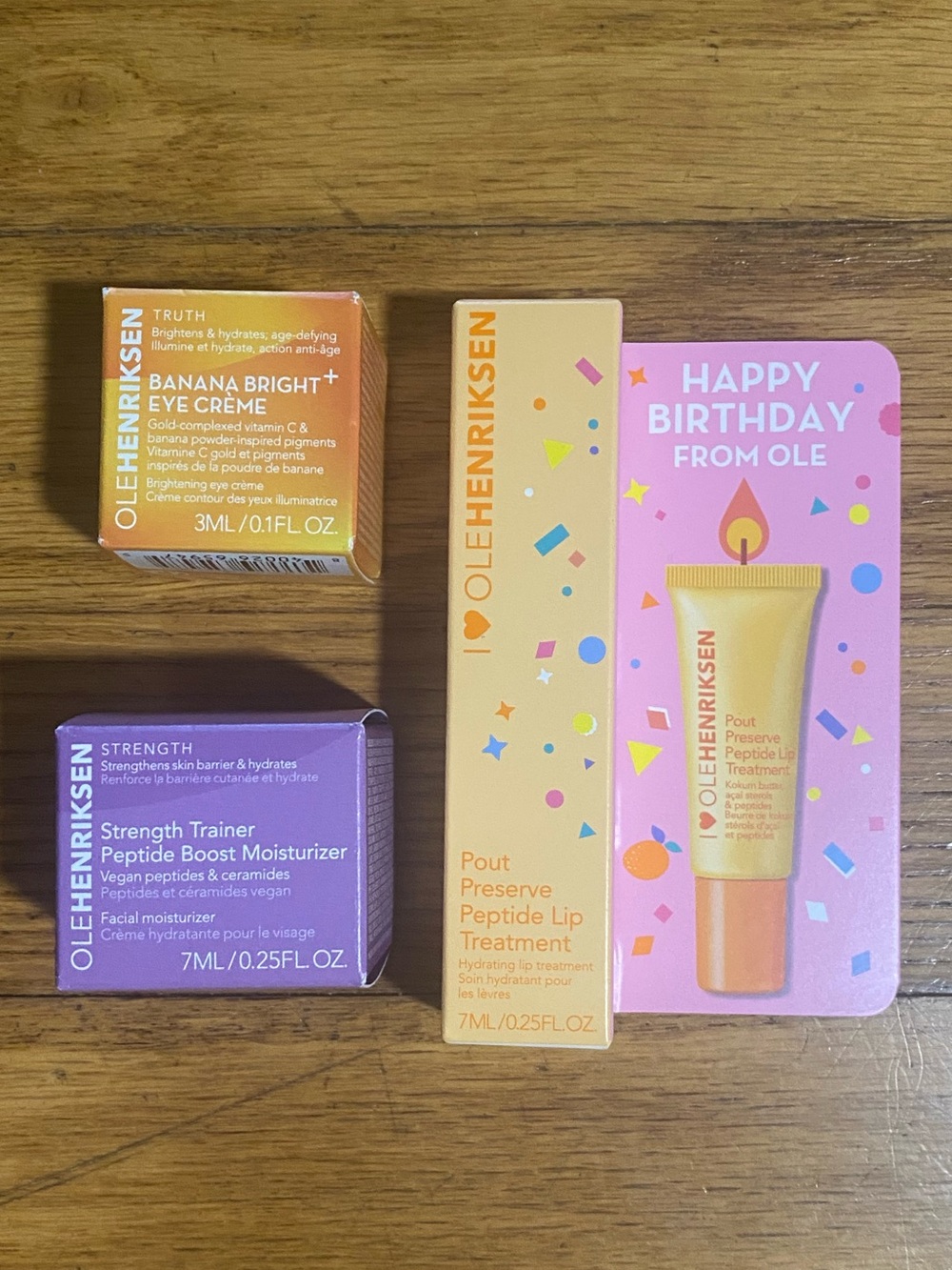 Ole Henriksen 3Pc Minis-Lip Balm, Eye Cream, Moisturizer NEW